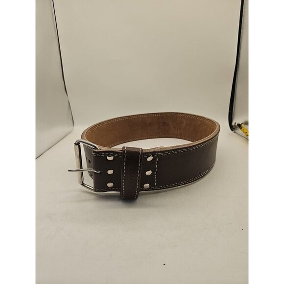 Steel Sweat Leather Weight Lifting Belt - Heavy Duty 4" Wide by 10mm XL see Pics
